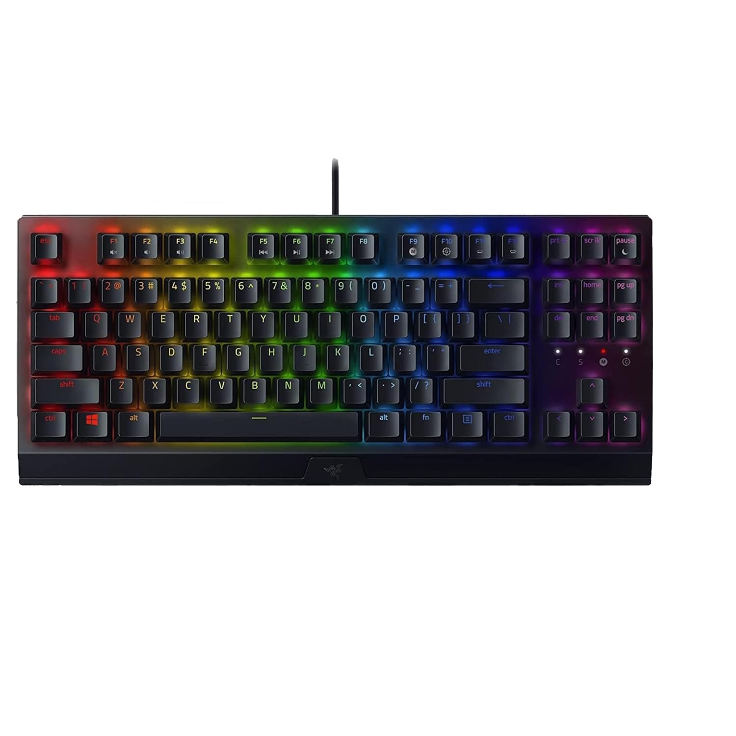 Razer BlackWidow V3 Tenkeyless (Sarı Anahtar) - Kompakt Mekanik Oyun Klavyesi (Sessiz Mekanik Anahtarlar, Kompakt Form Faktörü, Tamamen Programlanabilir Tuşlar) US Düzeni | Siyah