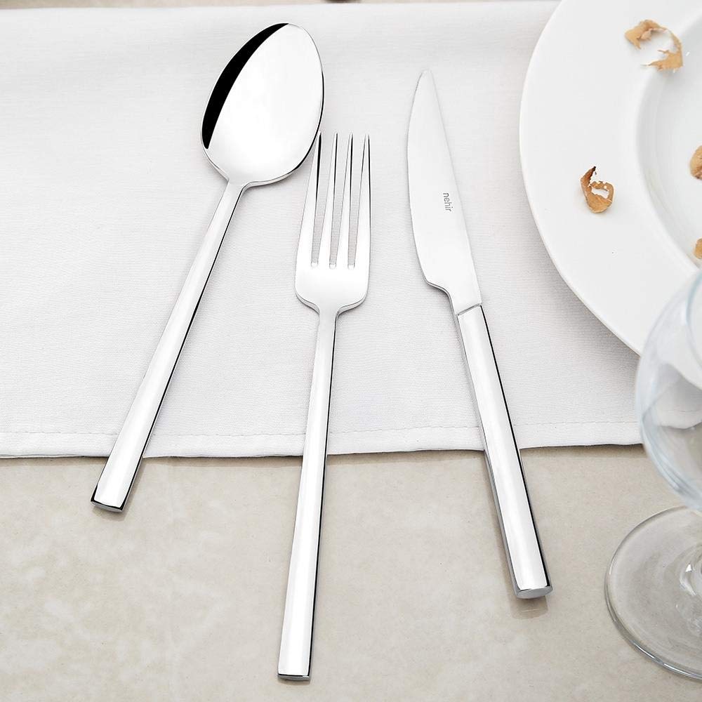 Dalyan Sade 12 Kişilik 84 Parça Kutulu Çatal Kaşık Bıçak Takımı