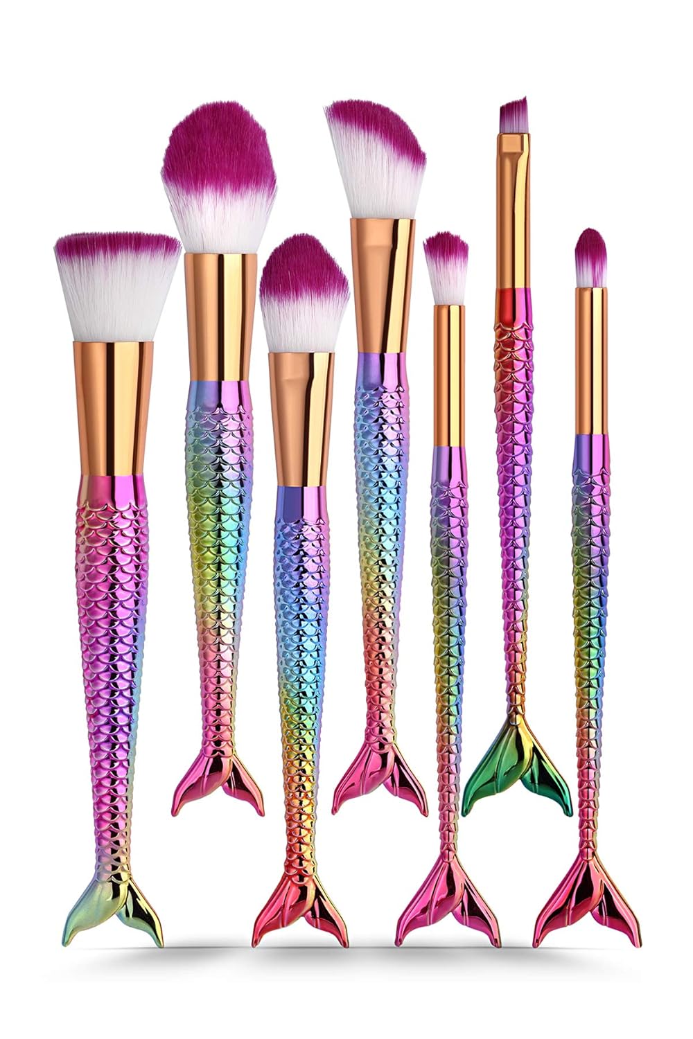 GNX GNXFR2 Fish Tail 7'li Balık Fırça Seti Çok Renkli