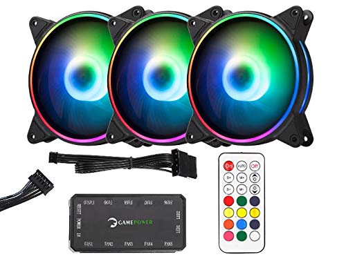 Game Power Silence - 120mm RGB LED Adreslenebilir Kasa Fanı - 3in1 Kit (Air Turbine)