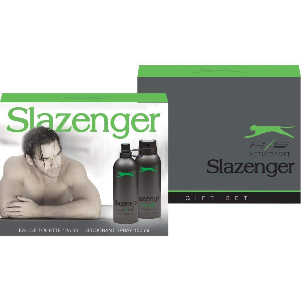 Slazenger Edt Erkek Parfüm 125ml + Deo active sport set yeşil