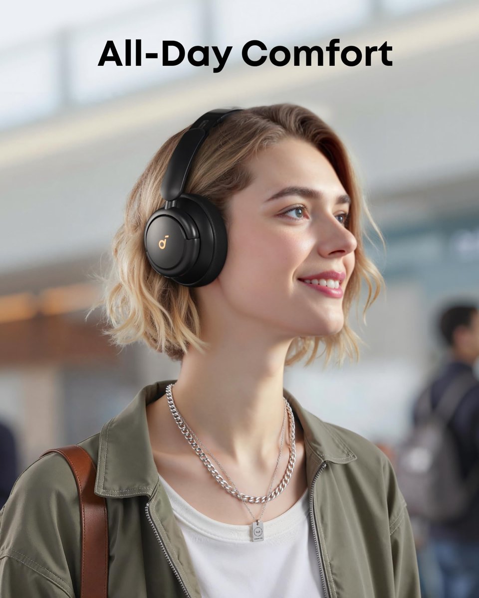 soundcore Anker Q30 Bluetooth kulaklık, hibrit aktif gürültü yalıtımı, bireysel modlar, Hi-Res ses, EQ uygulamada 40 saat pil, rahat tutuş, 2 cihaz bağlantısı (siyah)