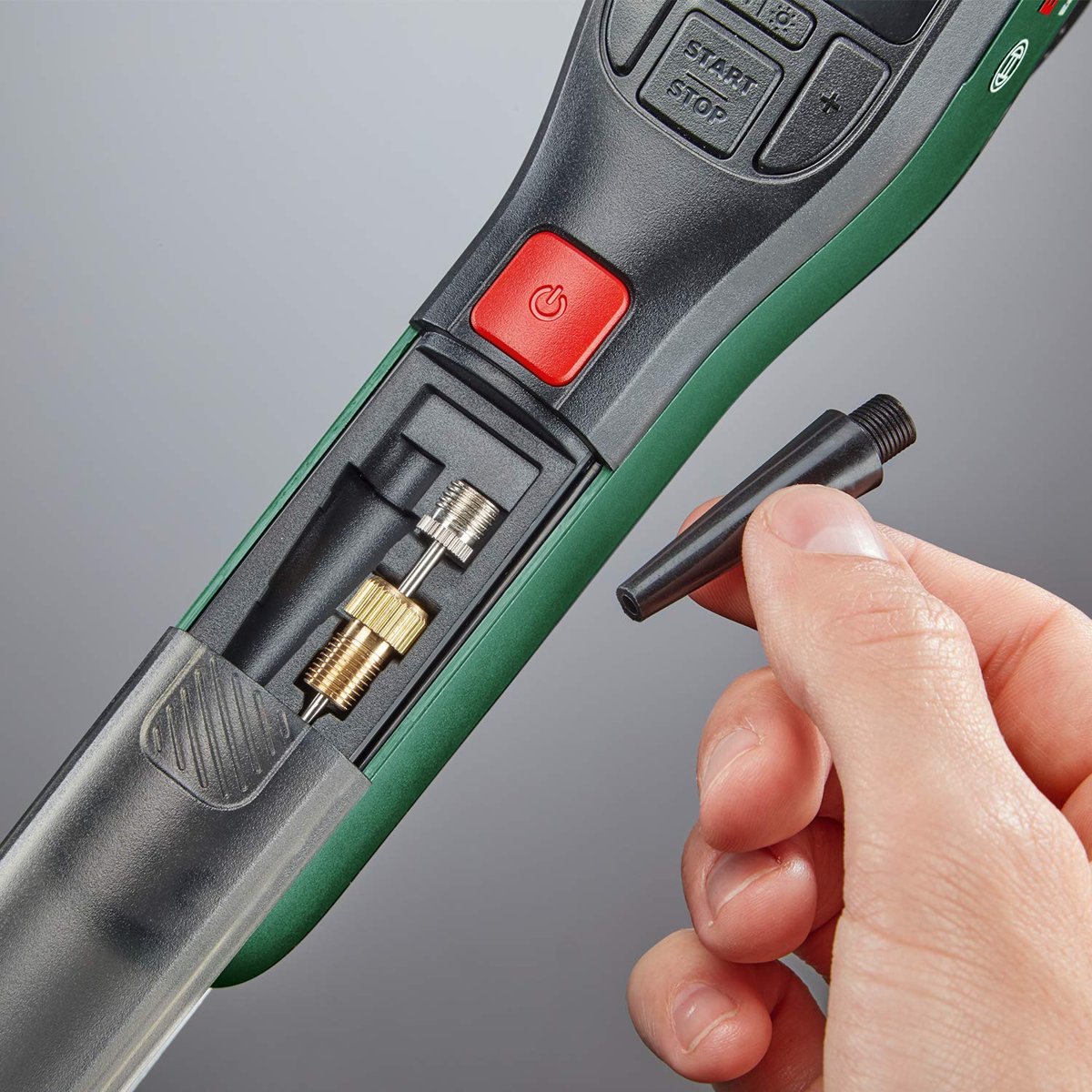 Bosch Home and Garden Easypump Elektrikli Hava Pompası Mini Kompresör, 3.0 Ah Akü, 3.6 V, Otomatik Durdurma Fonksiyonu, 150 Psi, 10.3 Bar, Led, Usb-C Şarj, Yeşil
