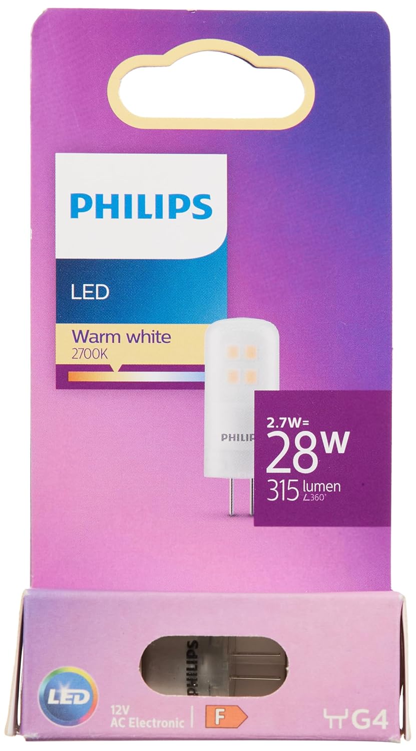 Philips LED 28W G4 Duylu Sarı Işık 12V Dim Edilmez Ampul