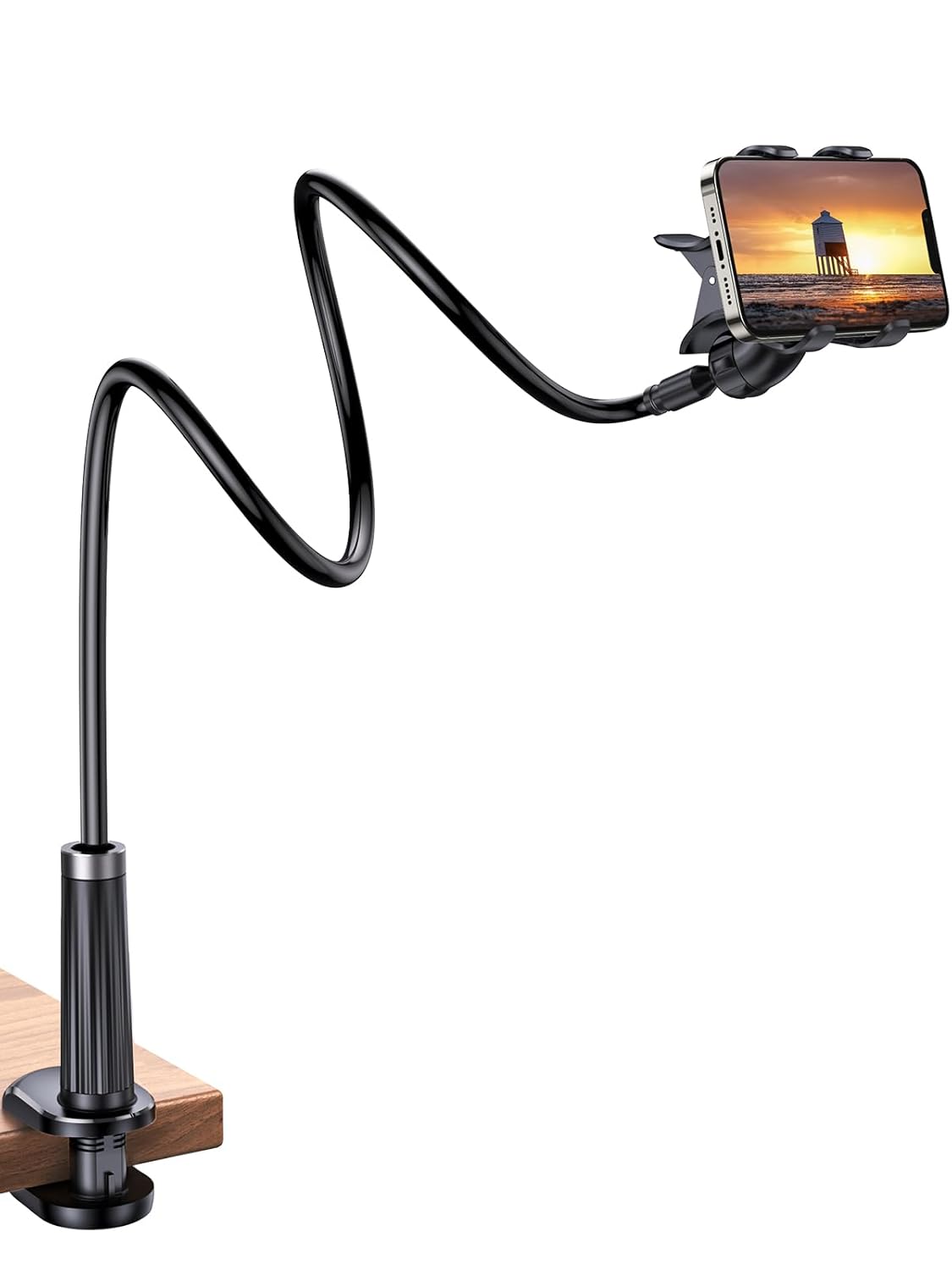 Ugreen Flexible Esnek Yatak Masa Telefon Tutucu Siyah 90 cm
