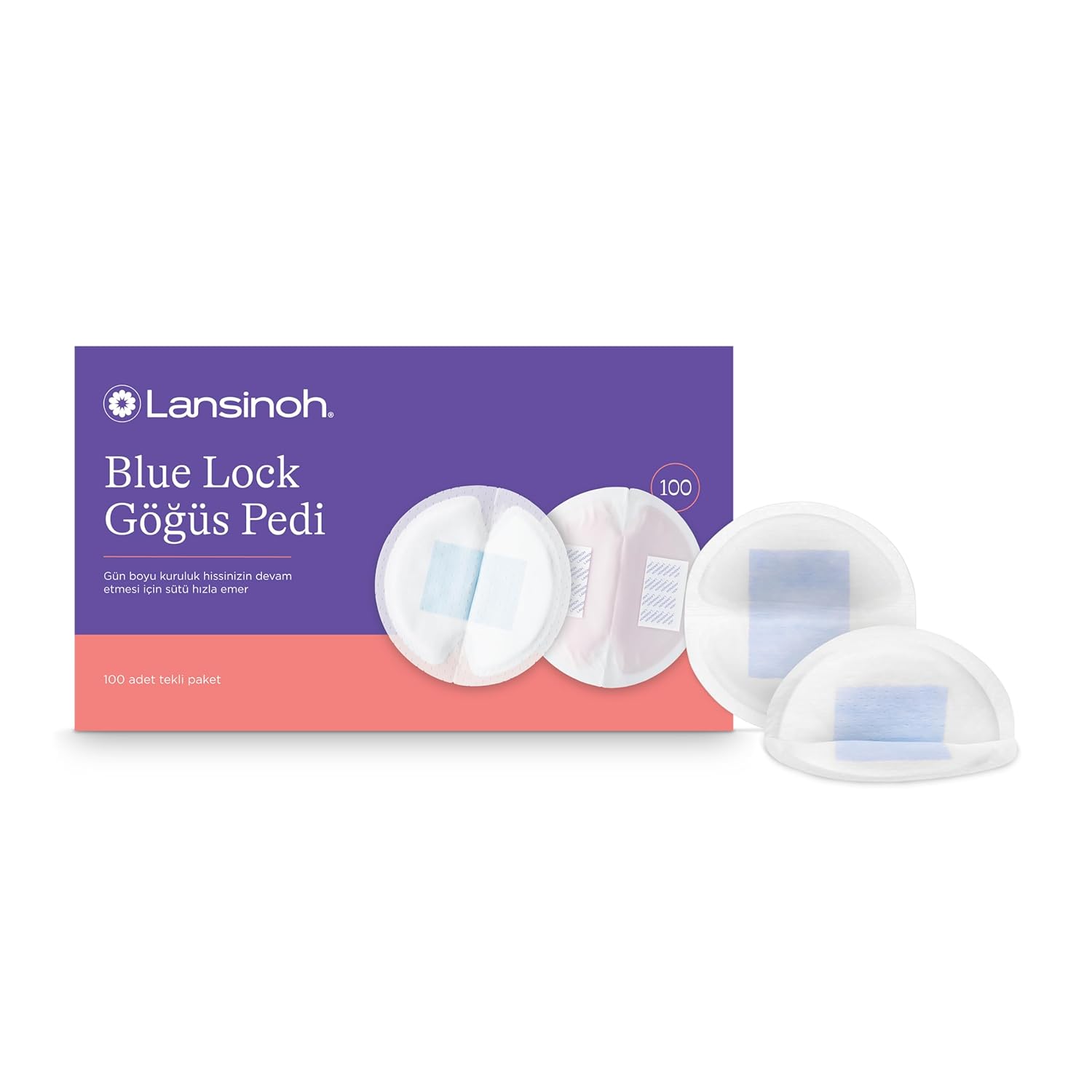 Lansinoh Blue Lock Göğüs Pedi 100 adet