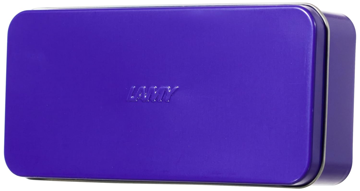 LAMY Safari Violet Metal Kutu, Kalem Kutusu, 2-3 Kalem için, Mor
