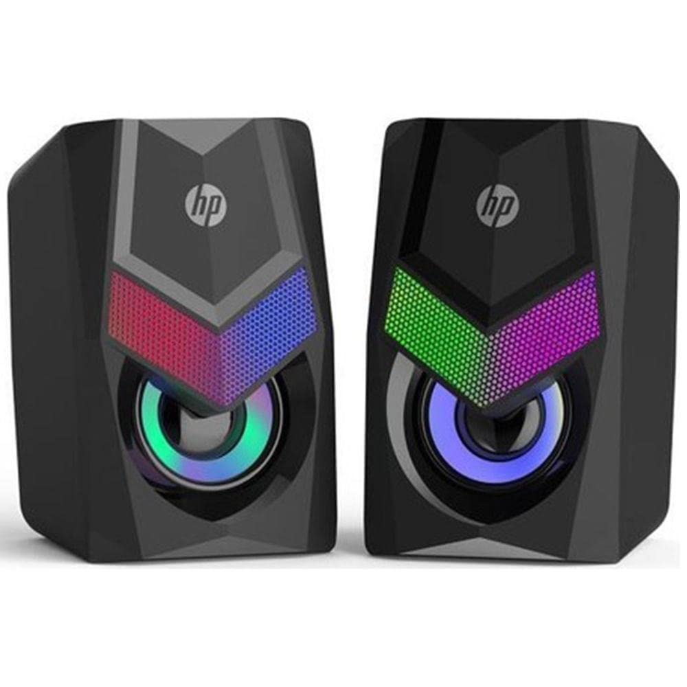 HP DHE-6000 2.0 RGB Gaming Multimedya Speaker Hoparlör, Siyah