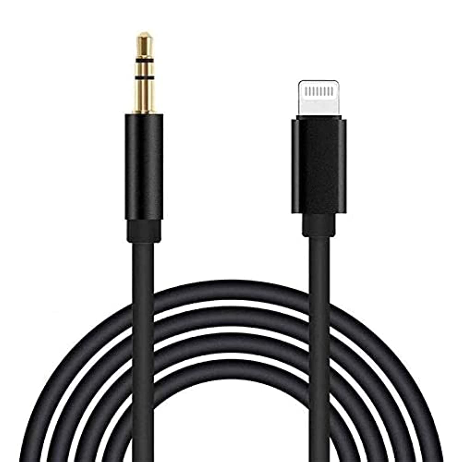 esbeecables iPhone için Aux Kablo, Apple MFi Sertifikalı Lightning 3,5 mm AUX Kablosu, iPhone 14 13 12 11 Pro Max XS XR X 8 7 6 iPad iPod Araba, Ev Stereo Hoparlör Kulaklık, 3,3 FT Siyah