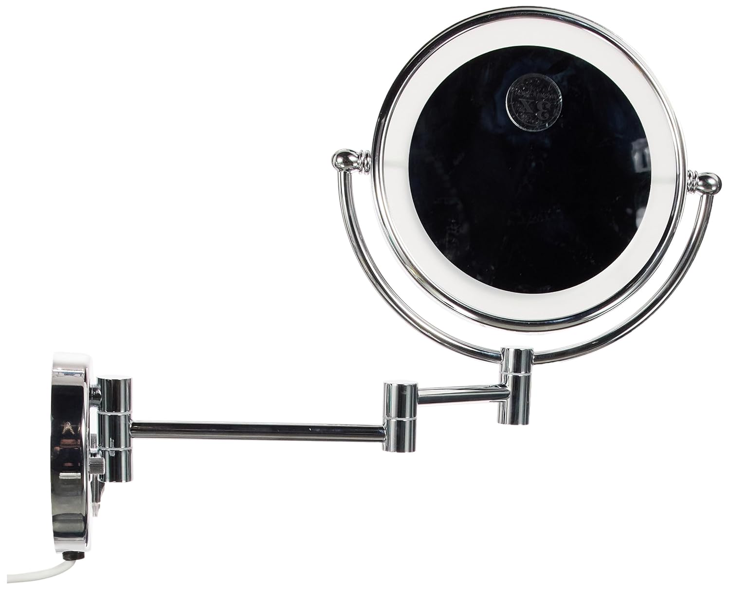 VitrA Arkitekta A44010 Makyaj Tıraş Aynası, LEDli, Krom