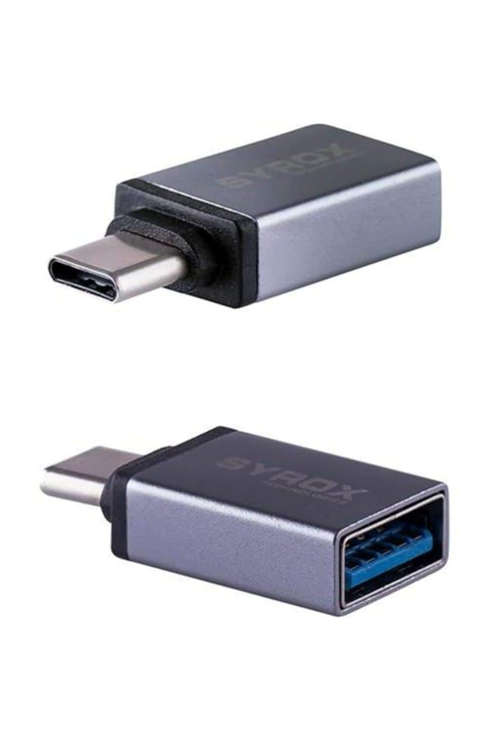 SYROX Type C USB 3.1 to USB 3.0 Dönüştürücü OTG Çevirici Adaptör Metal MacBook, iPad Air 2020, iPad Pro, Surface Pro, XPS ve Daha Fazlası ile Uyumlu- USB to USB C Adapter, Up 5Gbps