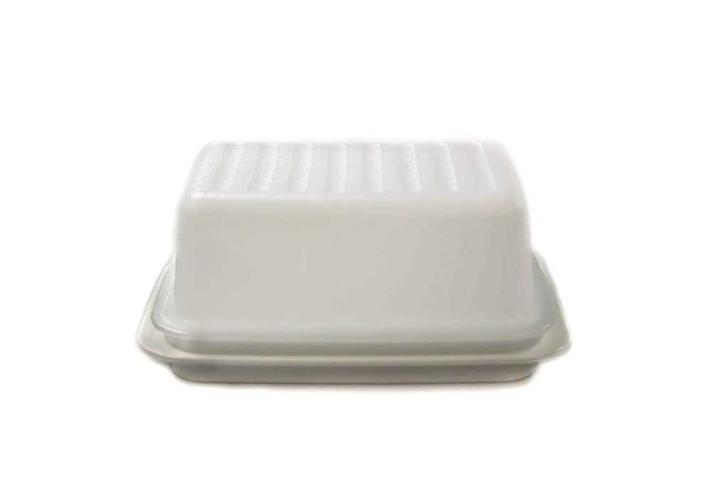 Tupperware Tereyağı kabı Butterschatz beyaz C21 Butterschatz buzdolabı