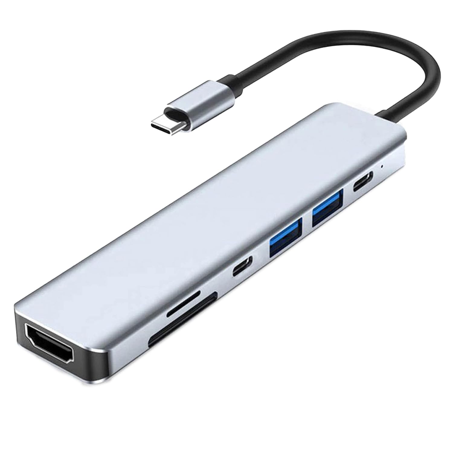 Daytona CH-13C Macbook Uyumlu Type-C To 2* USB 3.0 Sd Tf 4K Hd 1080P HDMI Pd Kart Okuyucu Çevirici Hub Adaptör