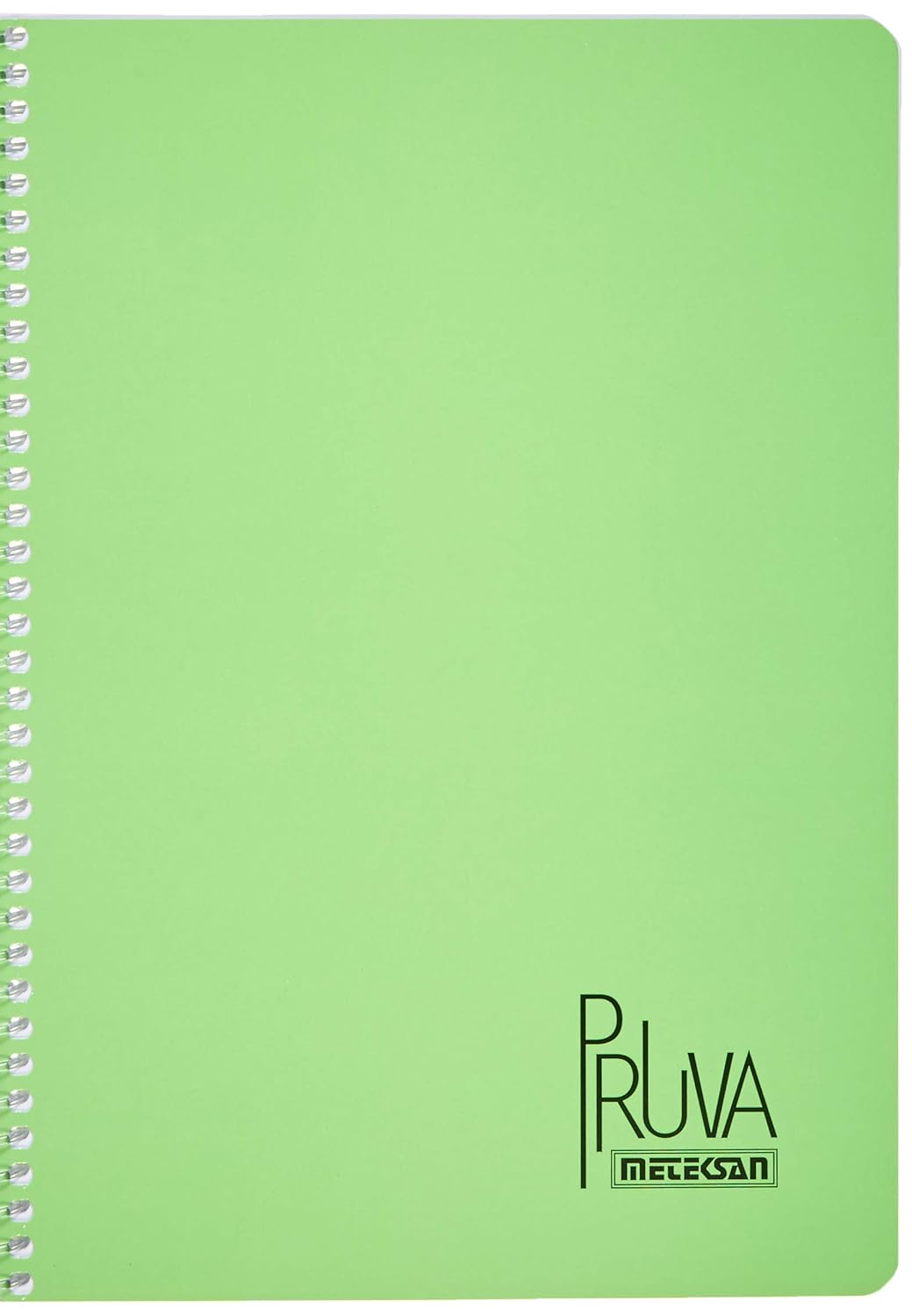 Meteksan Pruva A4 Pet Spiralli Karton Kapaklı Defter 144 Yaprak - Kareli - Yeşil