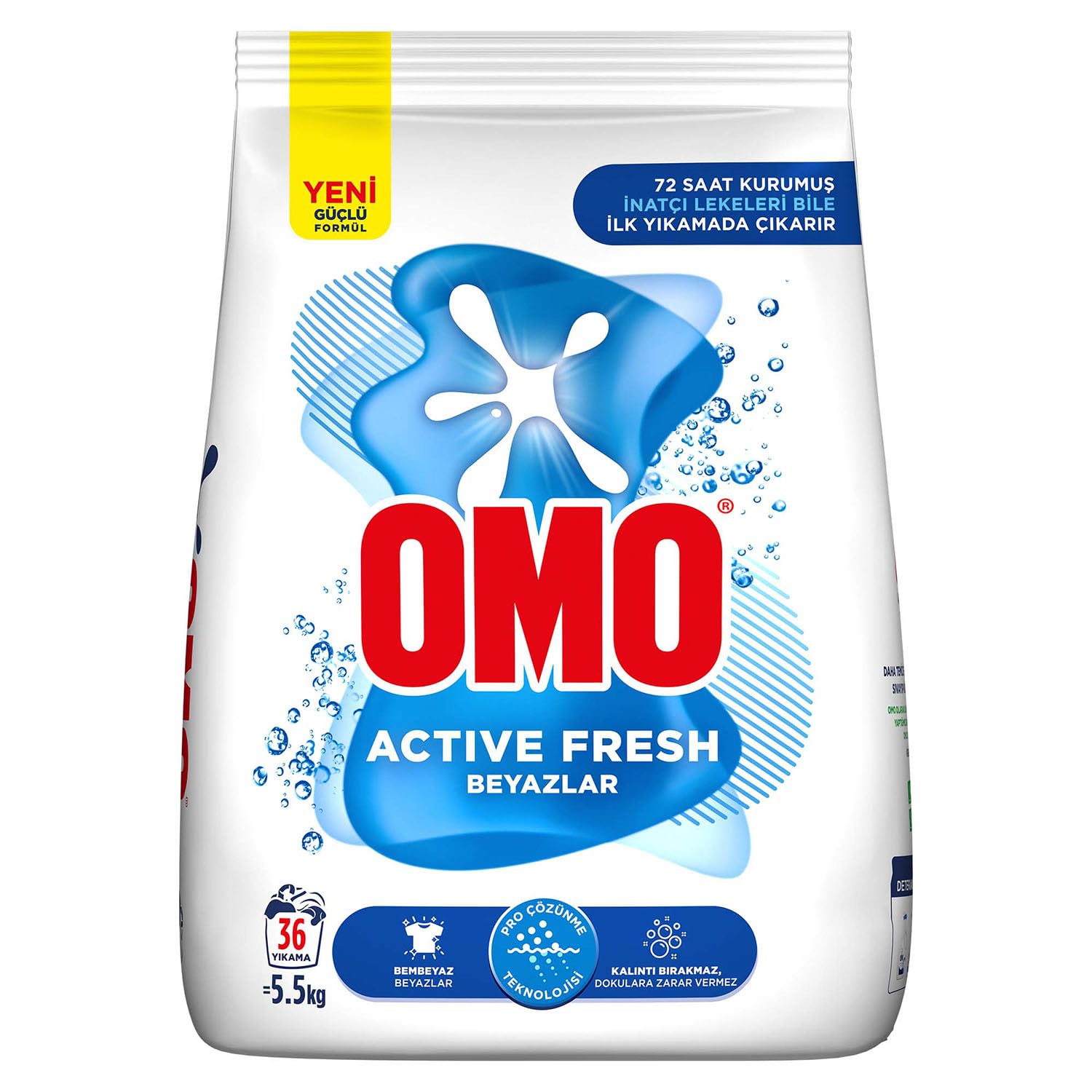 OMO Active Fresh Beyazlar Toz Deterjanı 5.5 kg