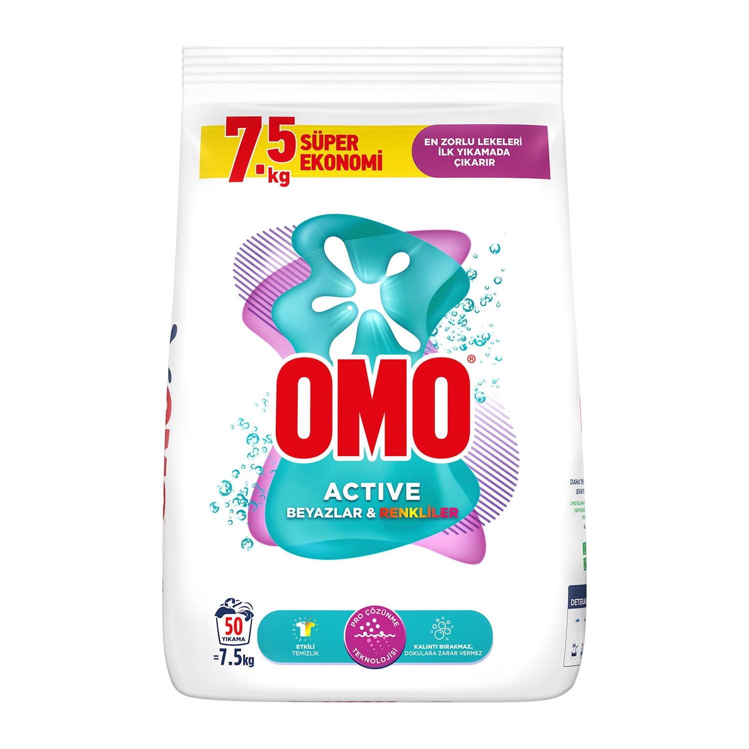 OMO Active Beyazlar & Renkliler Toz Deterjanı 7.5 kg
