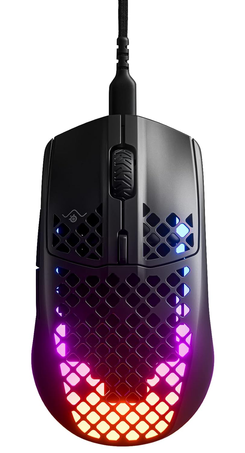 SteelSeries Aerox 3 - Ultra Hafif Gaming Mouse - 8,500 CPI TrueMove Core Optik Sensör - Suya Dayanıklı - Siyah