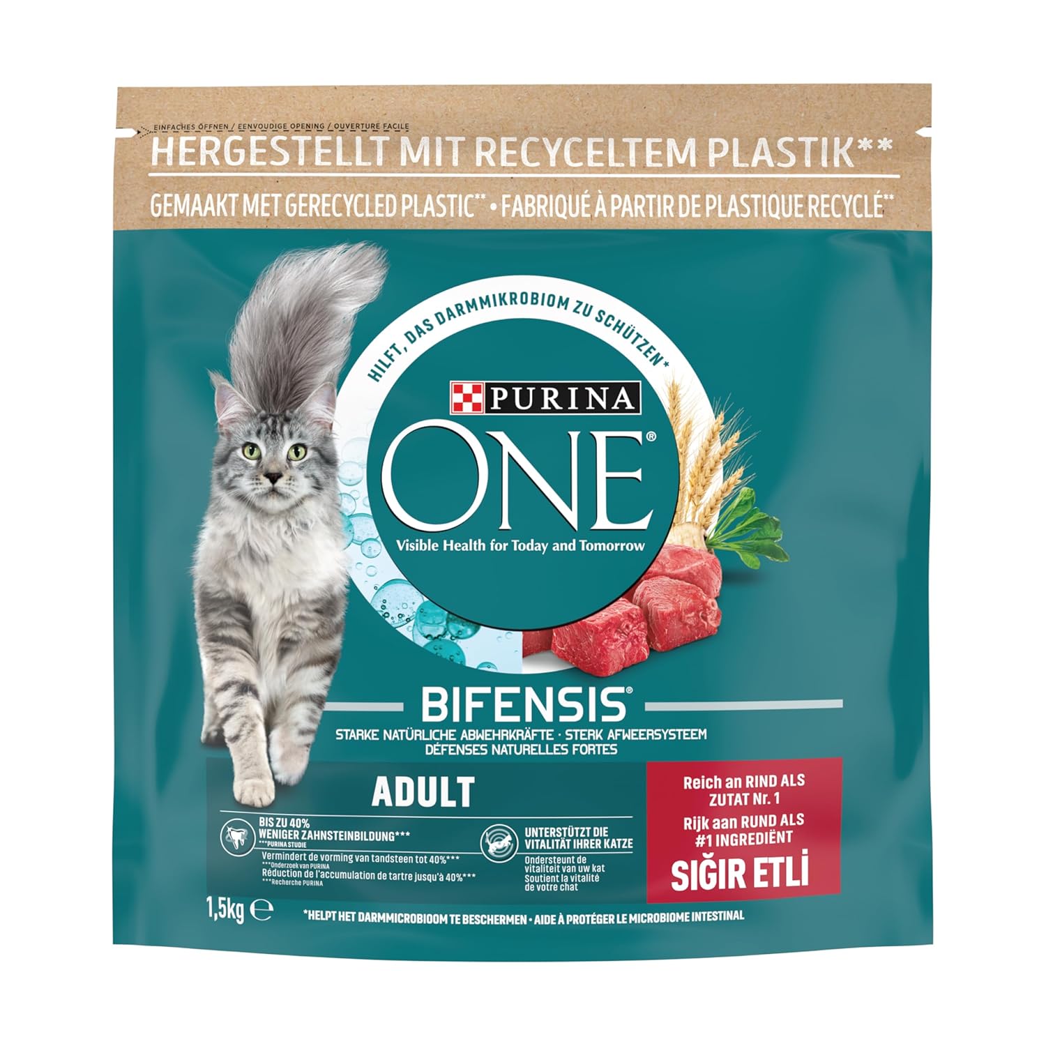 Purina One Yetişkin Sığır Etli Kedi Maması 1.5 kg