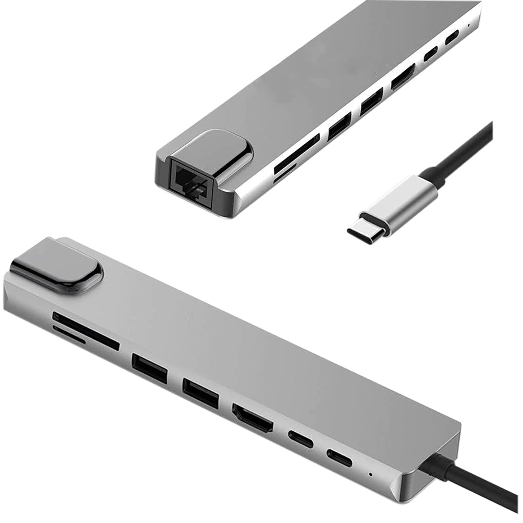 Daytona CF10 Macbook Uyumlu Type-C™ To 4K HDMI 2* Type-C 2* USB 3.0 Ethernet Lan 2* SD 8IN1 Çevirici Hub Adaptör