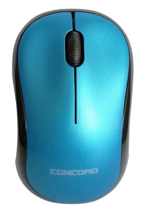 CONCORD Wireless Kablosuz 3D Mouse (3 Farklı Renk) (Mavi)