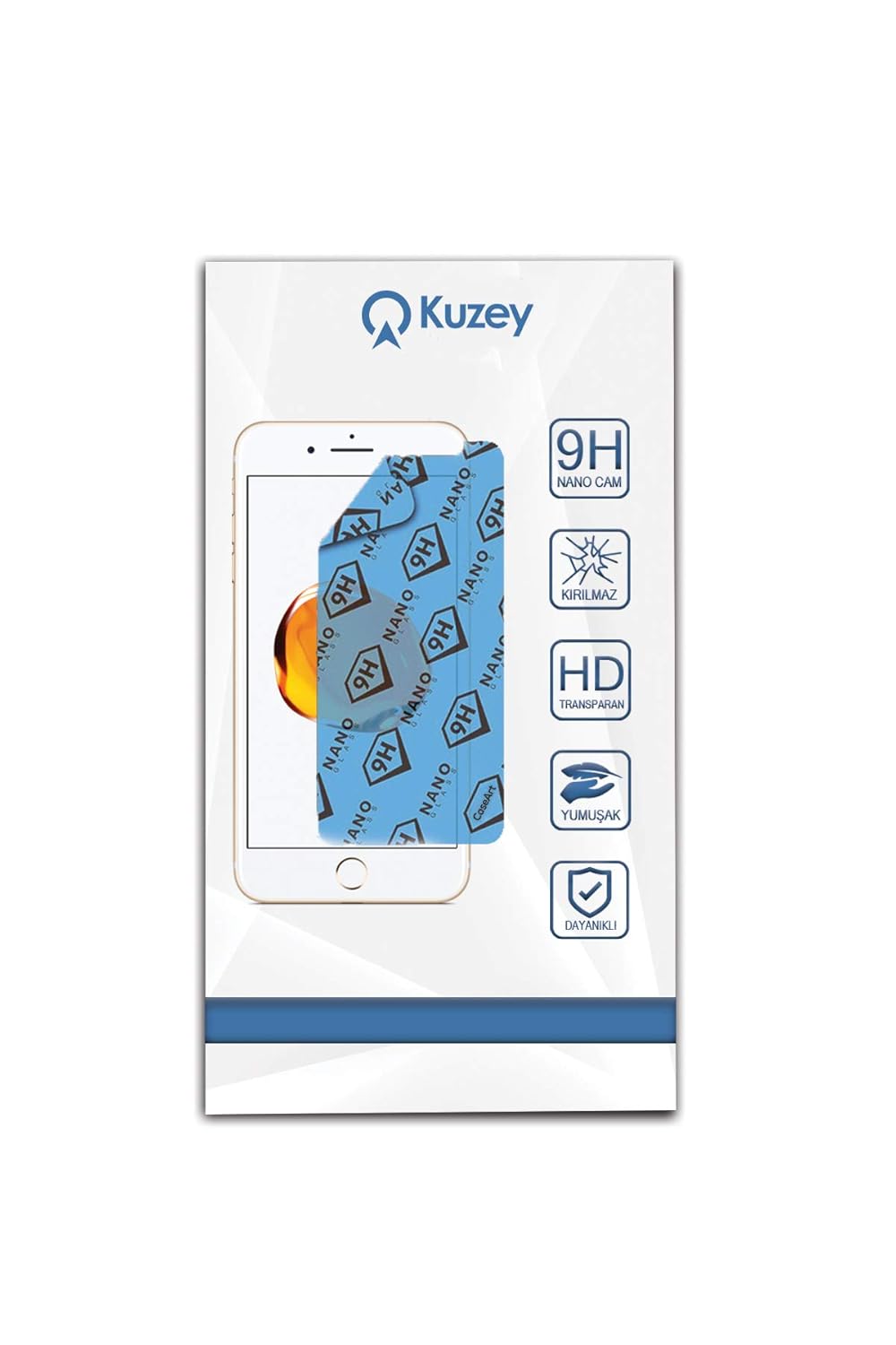 KZY Apple iPhone 8 Plus Nano Ekran Koruyucu Kırılmaz Esnek Cam