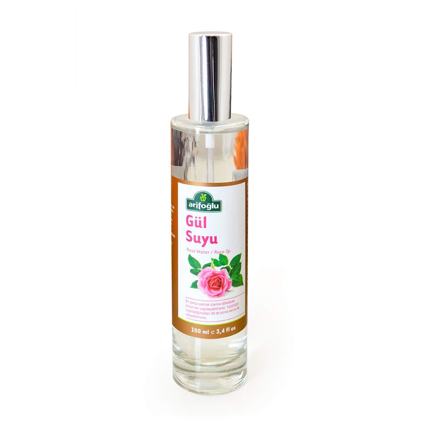 Arifoğlu Gül Suyu Cam Şişe Sprey (100 ml)