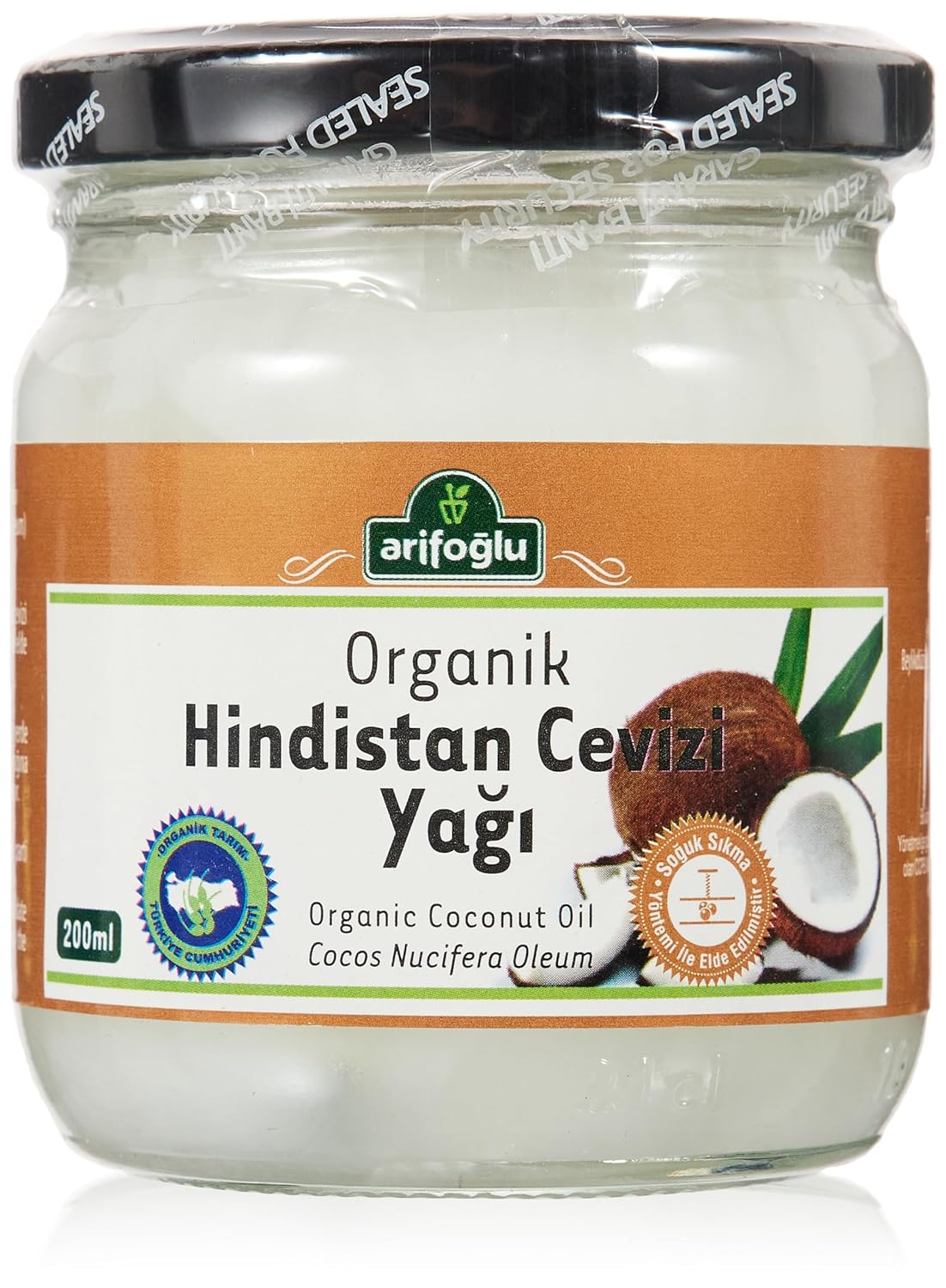 Arifoğlu Organik Hindistan Cevizi Yağı (200 ml)