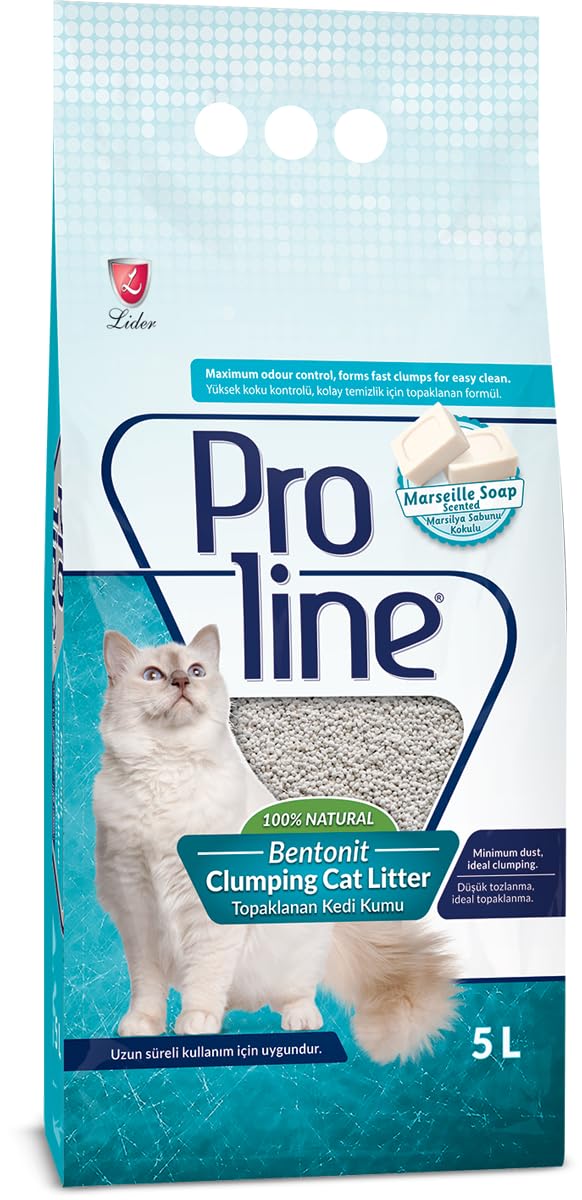 Proline Bentonit Sabun Kokulu Kedi Kumu, 5 L