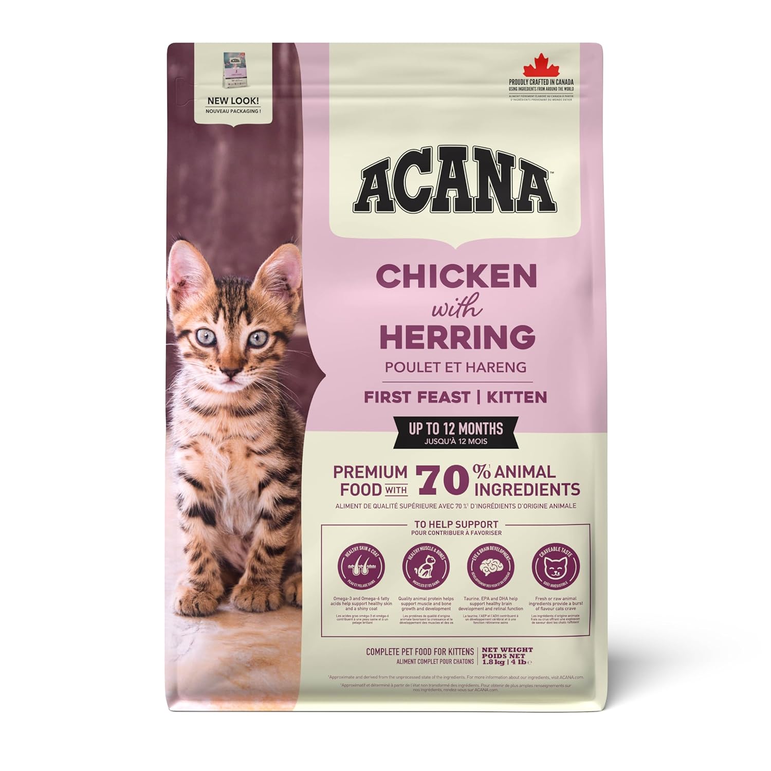 Acana First Feast Kuru Yavru Kedi Maması, 1.8 kg, Her Boydan Cins İçin