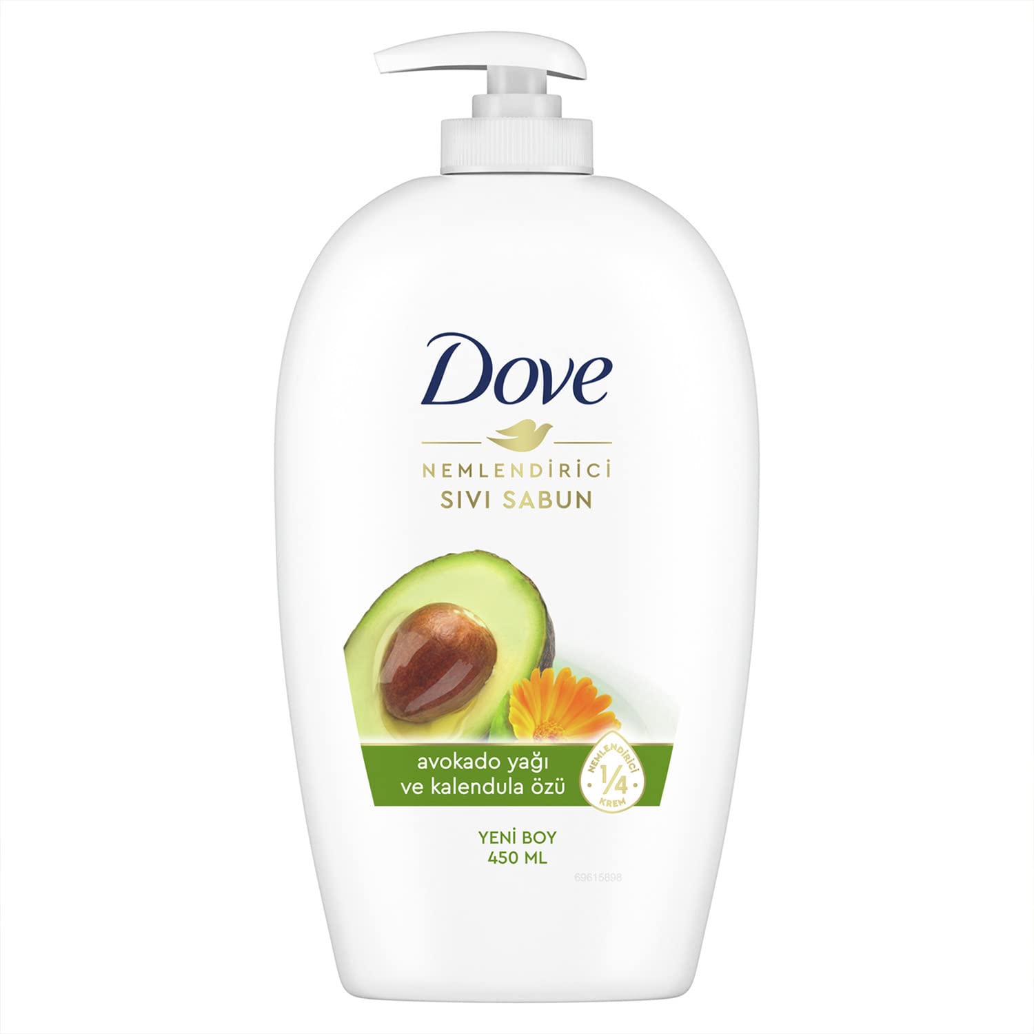 Dove Sıvı Sabun, Avokado Yağı ve Kalendula Özlü 450 ml
