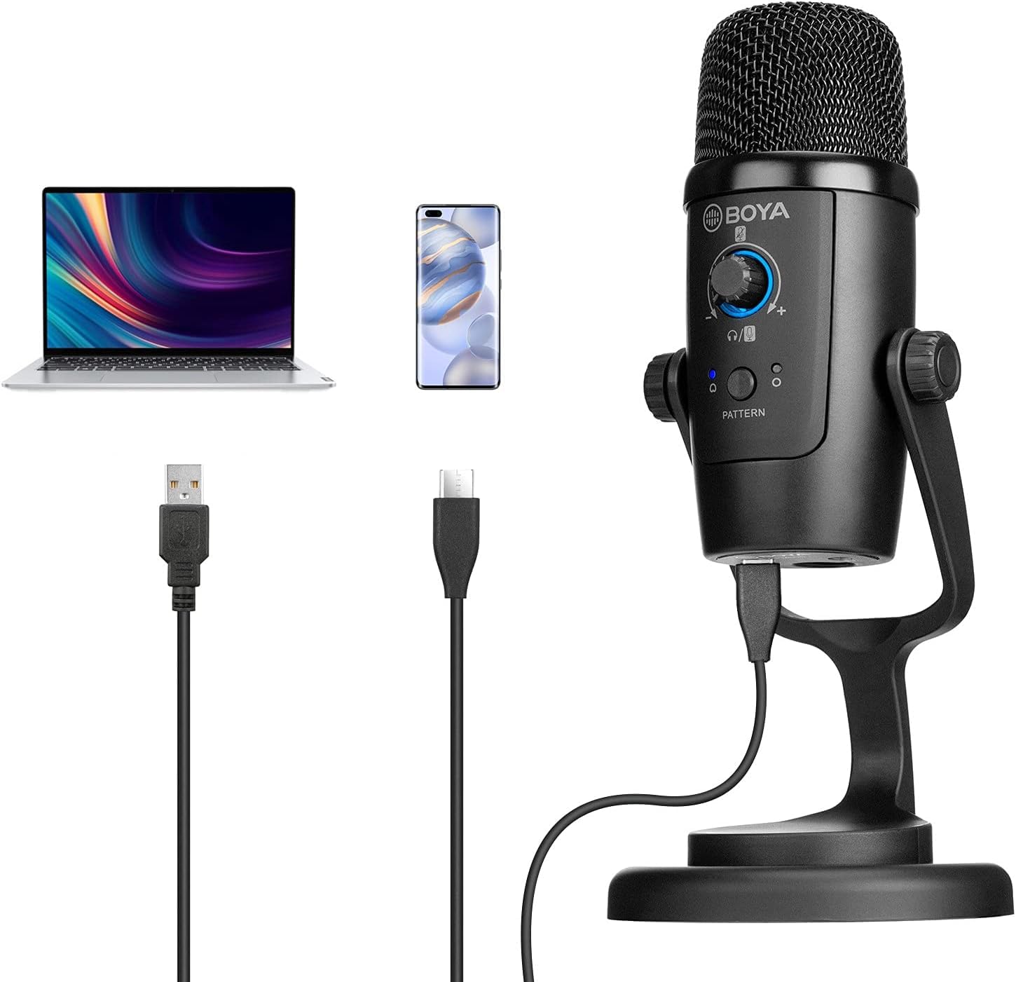 Boya By-PM500 USB Kondansatör Mikrofon