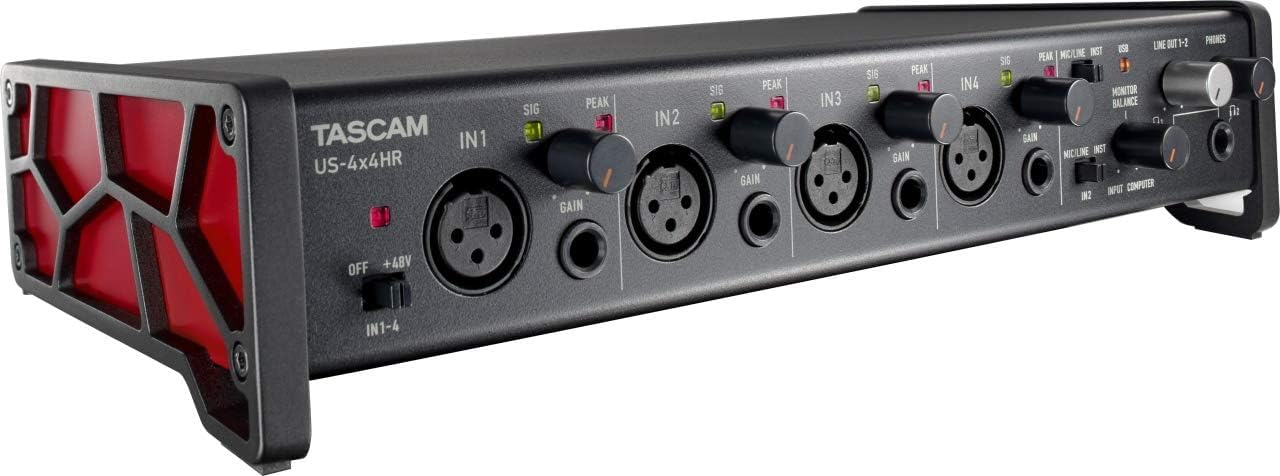 Tascam US-4X4HR 192 Khz Yüksek Çözünürlüklü USB Ses Kartı 4 Giriş 4 Çıkış
