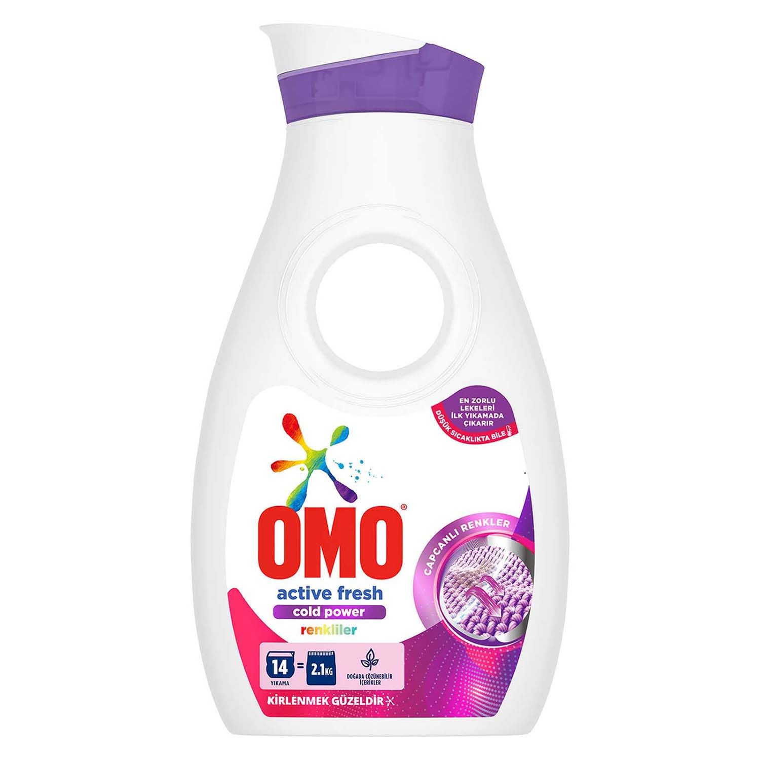 Omo Çamaşır Deterjanı Active Beyazlar ve Renkliler İçin 910 ml 14 Yıkama