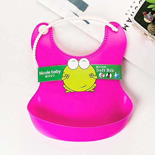 Buffer Çocuk Bebek Mama Önlüğü Dökülme Engelleyici Bükülebilir Pembe