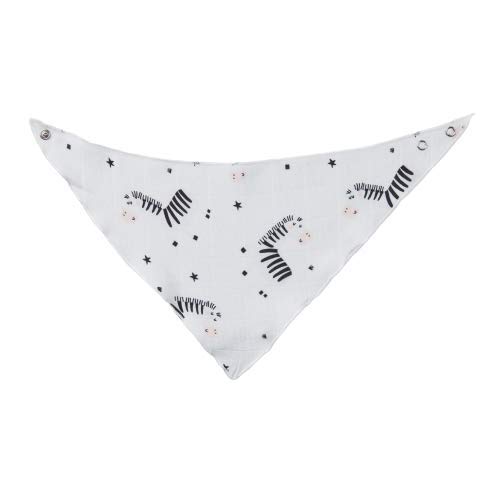 DEEPERLOVE White Zebra Muslin Üçgen Önlük