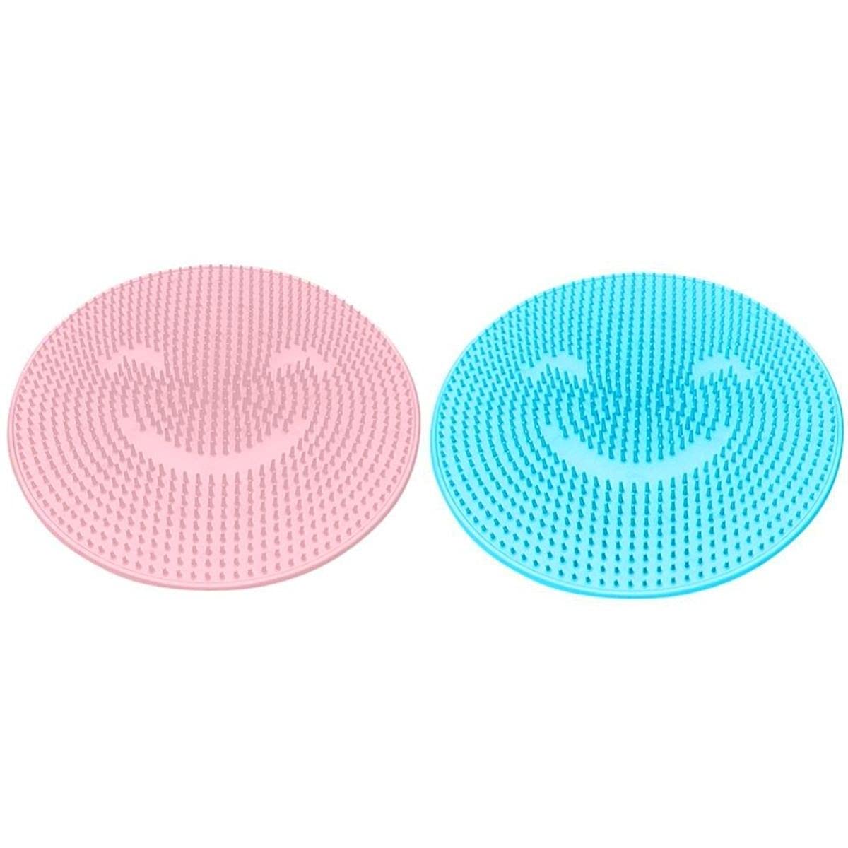 BUFFER® Silikon Fırçalı Banyo Masaj Matı ve Ayaklar için Topuk Masaj Paspası