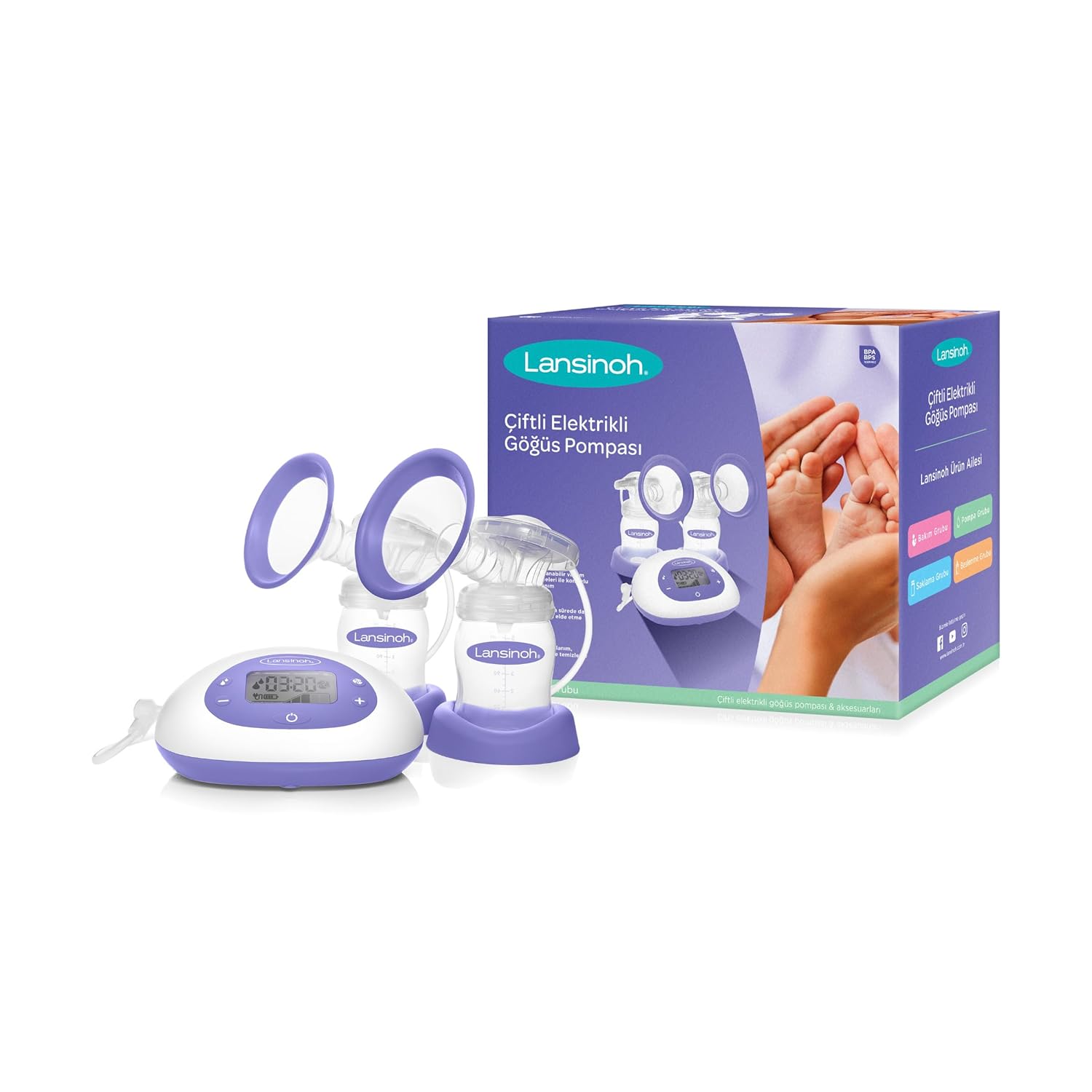 Lansinoh Çiftli Elektrikli Göğüs Pompası