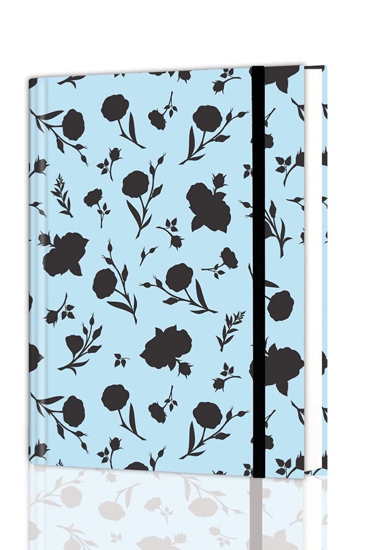 Victoria's Journals 16,5x22,5 cm Gizli Spiralli Çizgisiz Defter Tarihsiz Not Defteri - Floral Damask