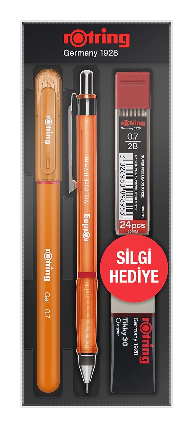 Rotring Visuclick Jel Okul Seti 0,7 mm - Turuncu