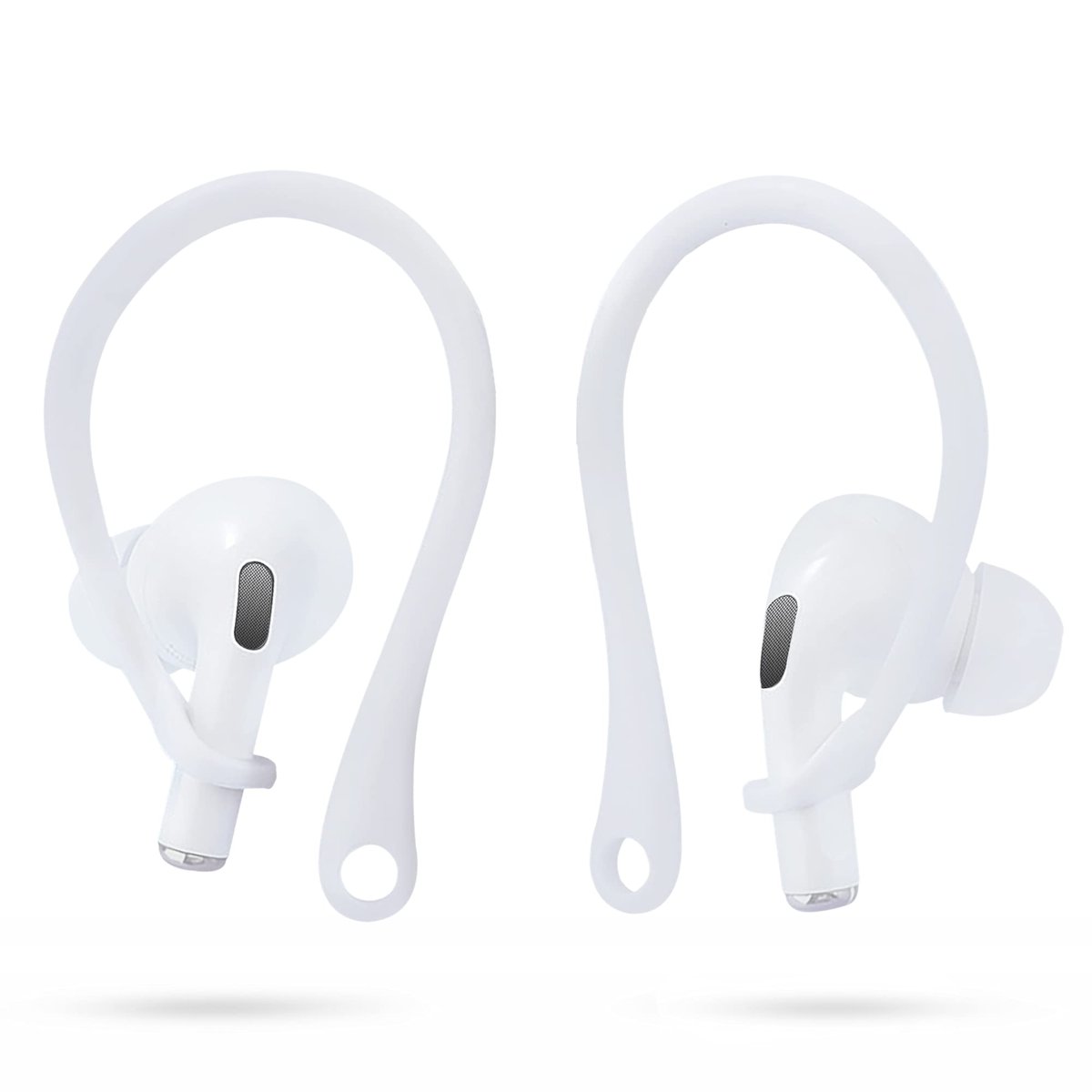 AirPods 3 & 2 & 1 & Pro ile Uyumlu Kulak Kancası Uçları [Kulaklık Kapakları Kablosuz Bluetooth Kaymaz] [Dış Mekan Etkinlikleri] [TPU Üstün Kalite] (Beyaz)