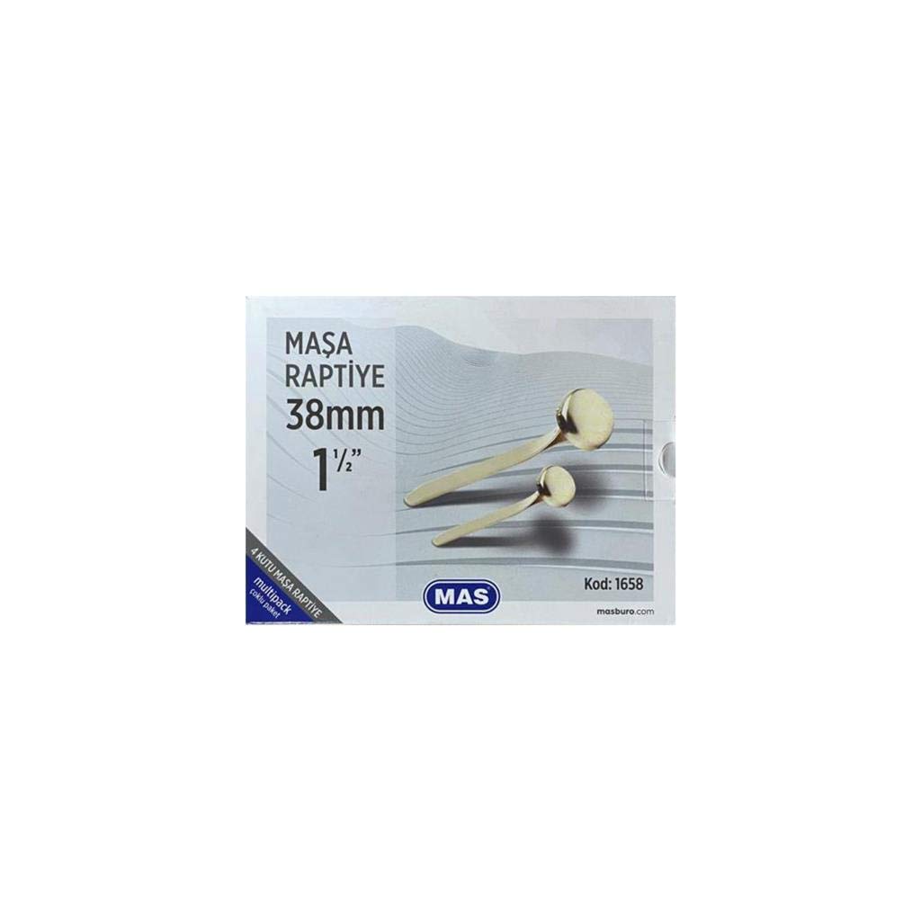 MAS Multipack Maşa Raptiye 38 Milimetre No: 9 4 Paket