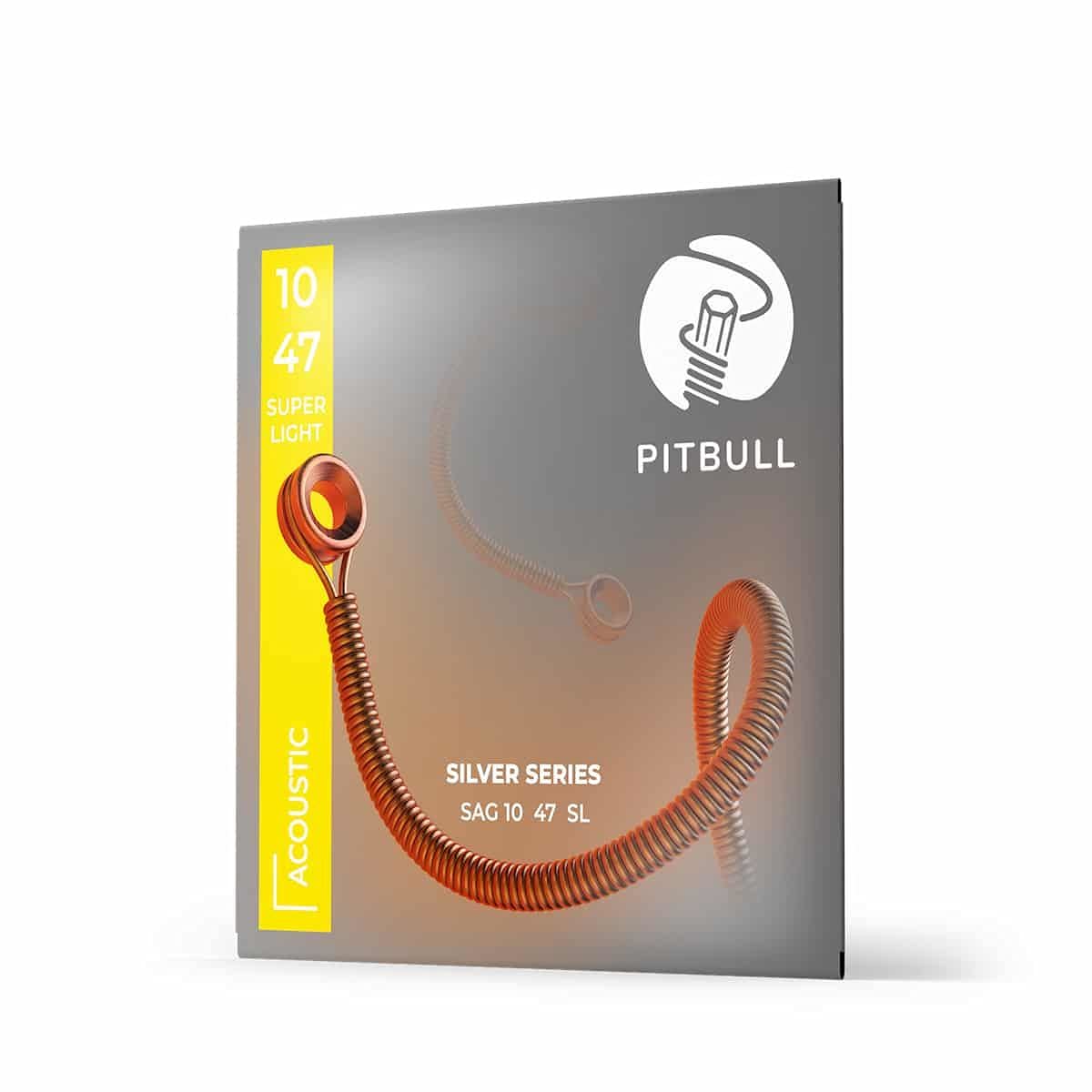 Pitbull Strings Silver Series SAG 10-47 SL Takım Tel Akustik Gitar Teli 010-047