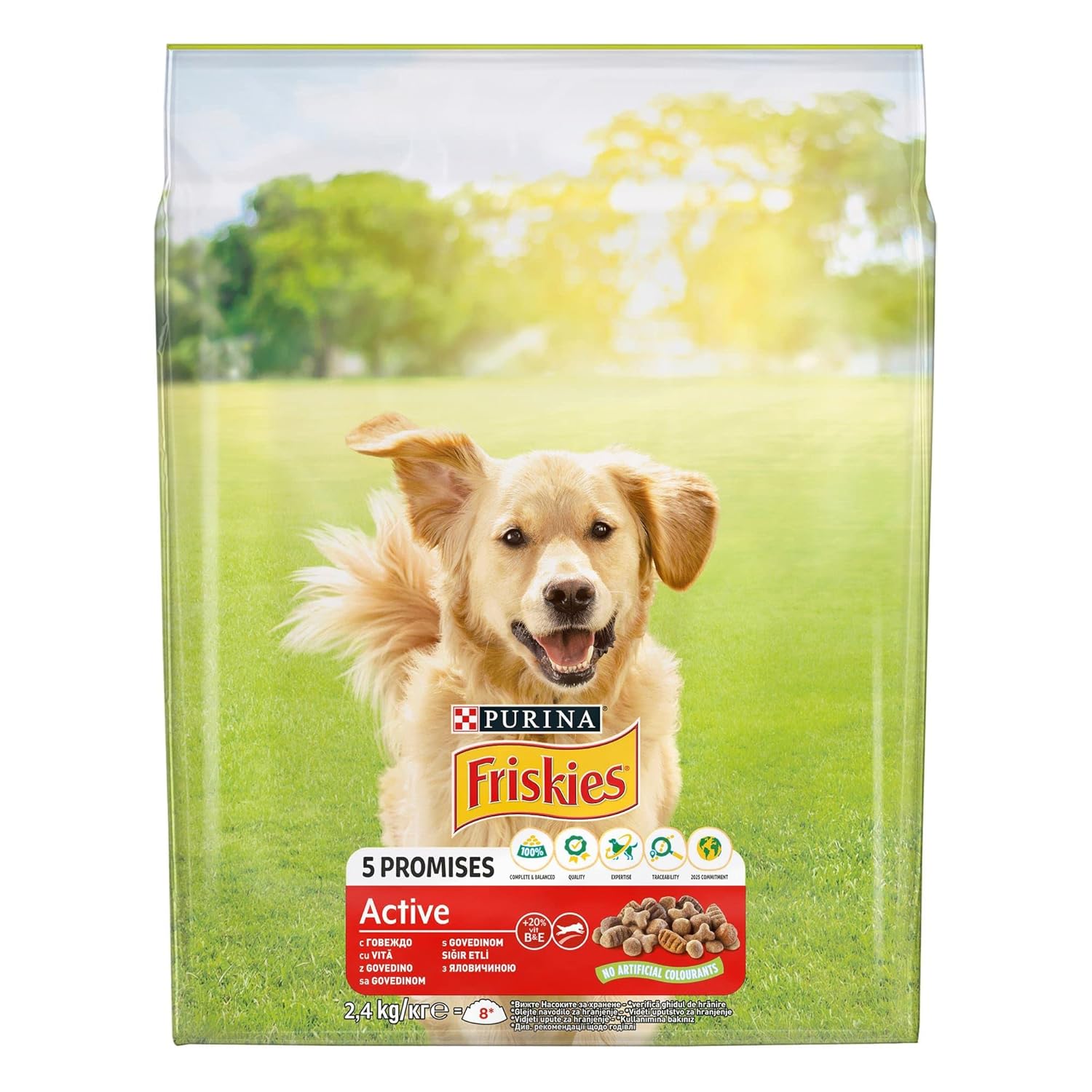 Friskies Etli Aktif Köpek 2.4 kg
