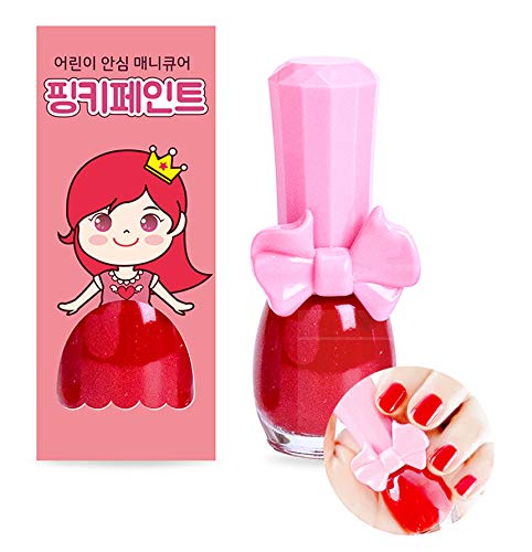 Pinky Cosmetic I'm Pinky Kids Nail Paint Red Apple Çocuklar İçin Soyulabilir Oje