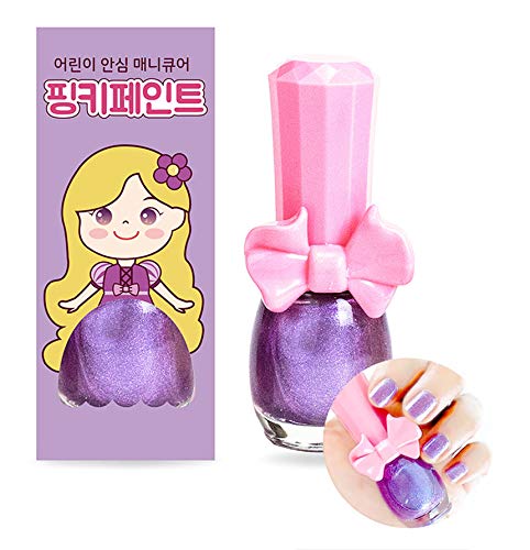 Pinky Cosmetic I'm Pinky Kids Nail Paint Shiny Purple Çocuklar İçin Soyulabilir Oje