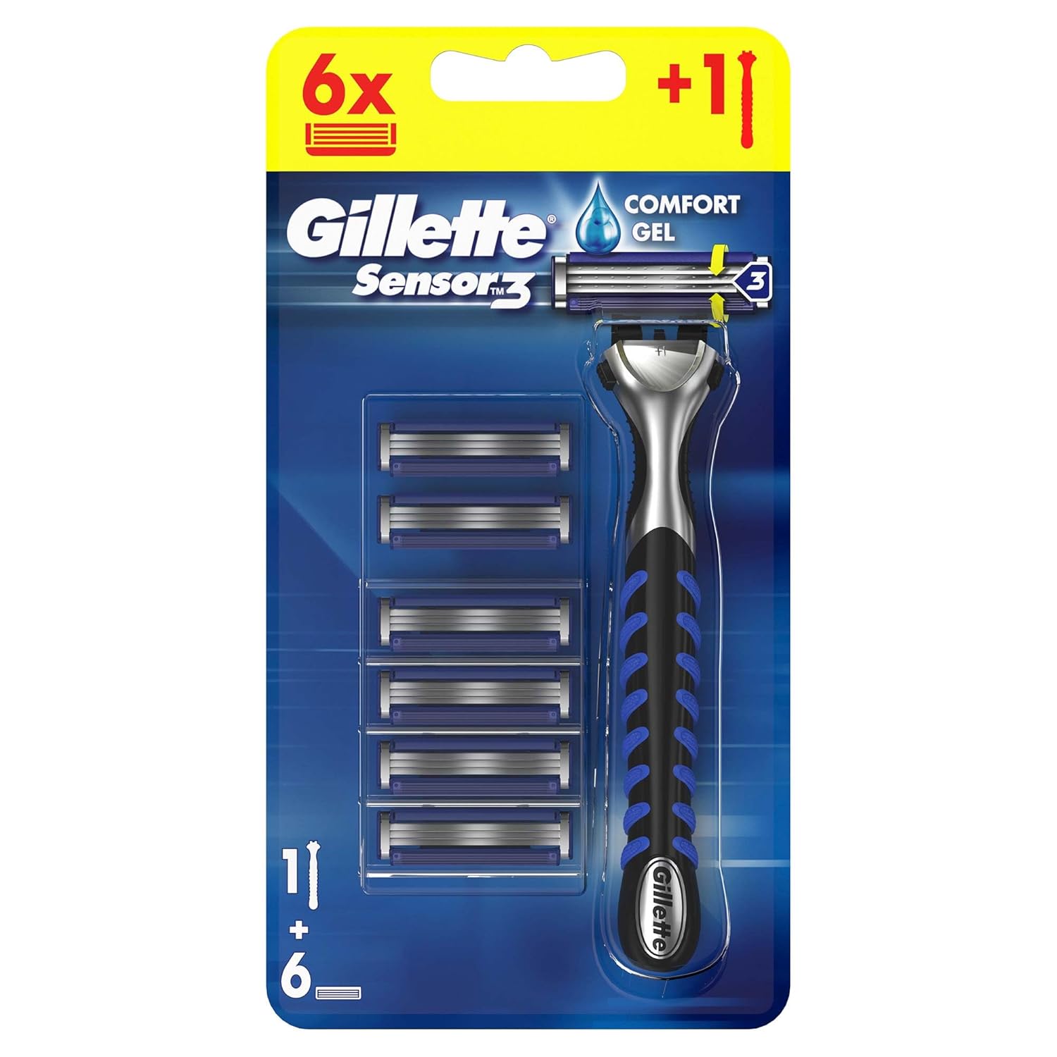 Gillette Sensor3 Tıraş Makinesi Plus 6 Bıçak