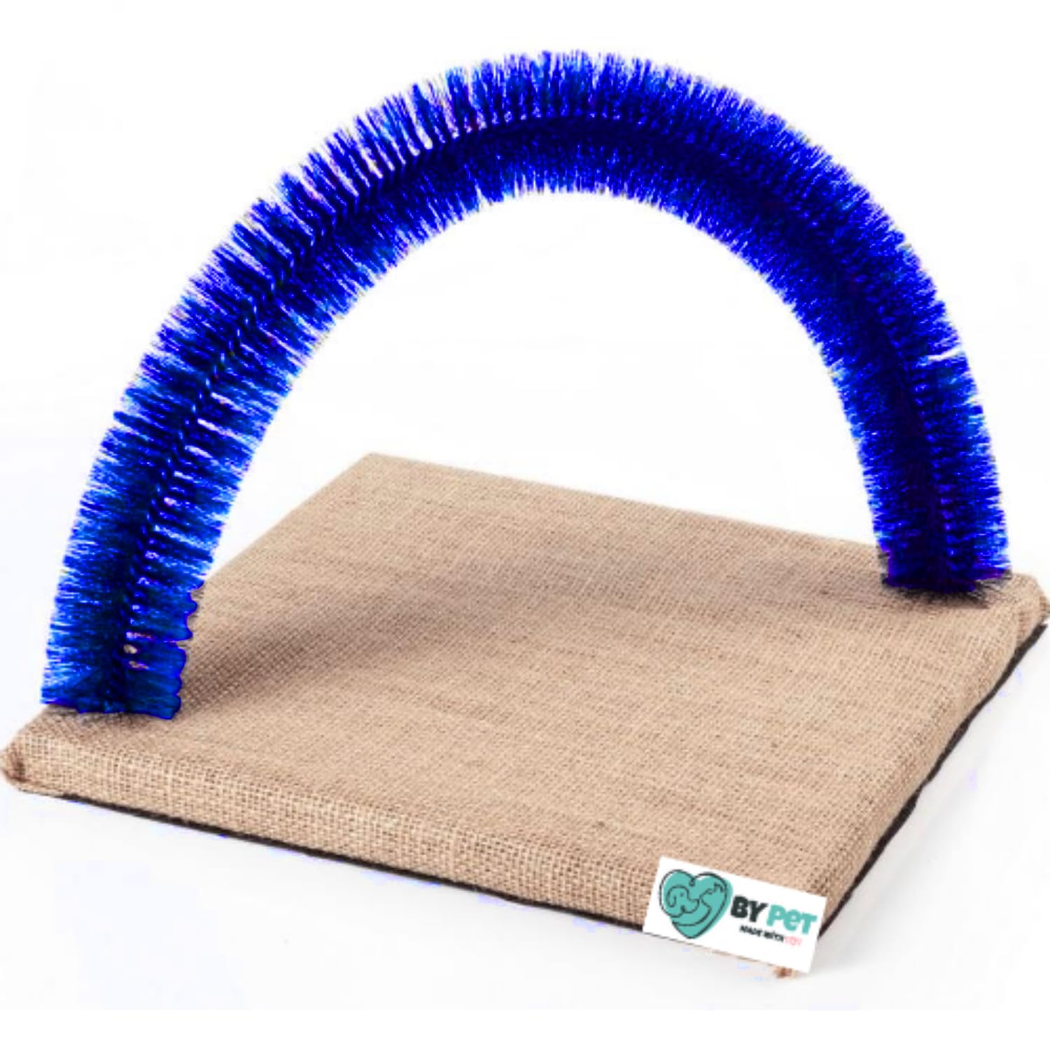 BYPET Fırçalı Kedi Kaşınma Sürtünme Ve Masaj tahtası (Mavi)