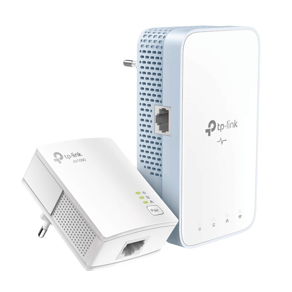 TP-Link AV1000 Gigabit Powerline ac Wi-Fi Kit, TL-WPA7517 KIT, Gigabit Ethernet, 750 Mbps