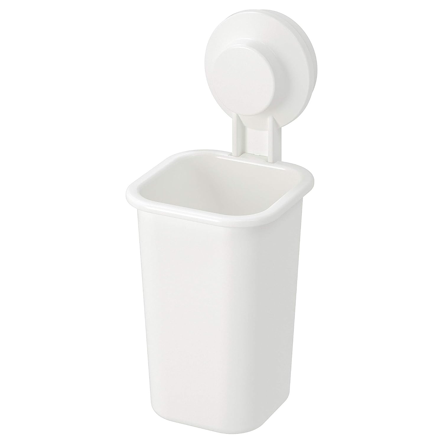 IKEA Vantuzlu diş fırçası tutucu, beyaz, delme yok, vidalama gerektirmez, kolay montaj. TISKEN .