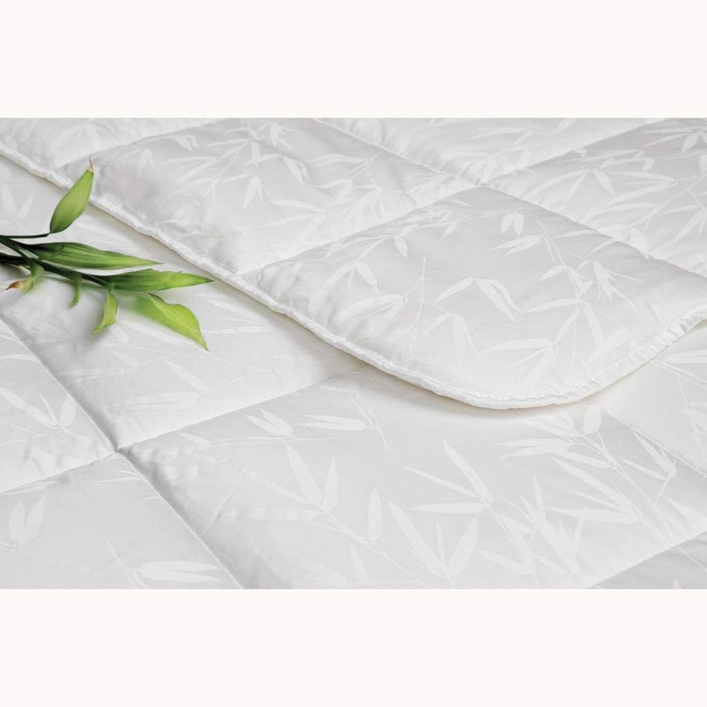 Taç Bambu Soft Çiçek Desenli Pamuk Karışımı Yorgan, Beyaz, Tek Kişilik